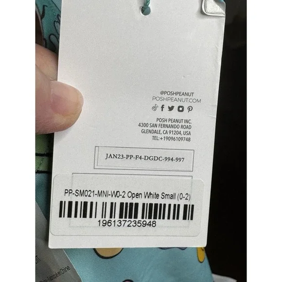 Posh Peanut Mina Reversible Swimsuit Mom‎ Size Small Smiley Face Animal Print - Picture 6 of 7